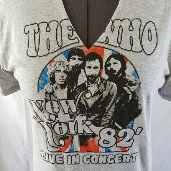 New. Short Sleeved The Who Hybrid Graphic Tee NWOT - Picture 3 of 6